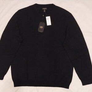 NWT Club Room Men's Cashmere Crew-Neck Sweater Size (XL), Color Black